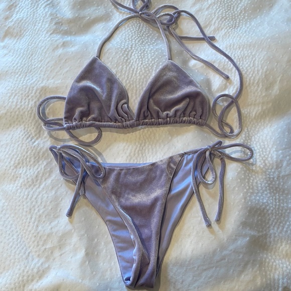superdown Other - Superdown Velvet Bikini lavender
